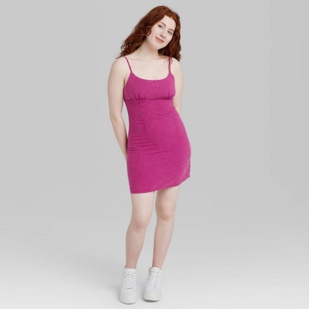 Cute Mini Bodycom Open Back Dress Plum